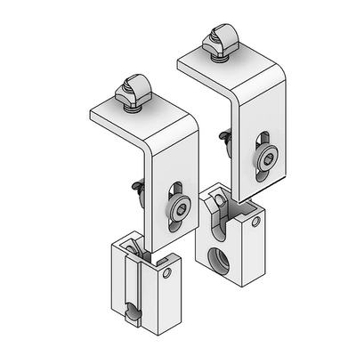 41-410-1SS MODULAR SOLUTIONS GUARD CONNECTIONS FOR REMOVABLE PANELS WITH STAINLESS STEEL HW LOWER UNIT PIVOT